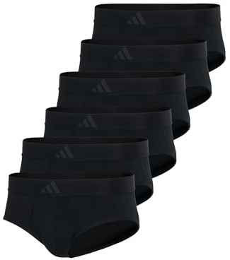 adidas Lot de 6 slips Active Flex Cotton 3 Stripes | Slip sportif pour homme avec design à 3 bandes | Respirant, évacuant l'humidité et séchage rapide