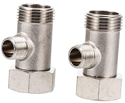 Uonlytech 2pezzi Distributore d Acqua Vie in Rame Nichelato Separatore d Acqua Per Doccia Wc Bidet Accessorio Per Distribuzione Deviatore Resistente Alle Temperature