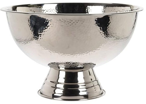 Hammered Champagne Bucket 40x25x40cm Stainless Steel Alcohol Beer Bottle Drinks Ice Bowl