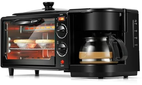 Maquina multifuncional para desayuno y comida, cafetera, horno y plancha, cocina multiuso 3 en 1, Don Feliz