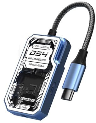 4 Port Clear USB C Hubs 5Gbps Transfer Speed Portable Expansion Dock For Gaming Laptop Tablets & Mobile Office Setups