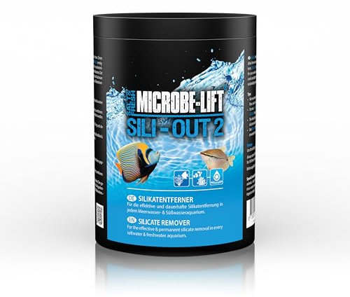 Silicate remover aquarium – ARKA Sili-Out 2 1000 ml – eliminates silicate, phosphate & yellowing compounds – stabilises water parameters without pH drop – for marine & freshwater tanks – filter bag