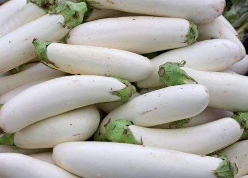 Casper Blanc Aubergine Français Aubergine Heirloom non-OGM légumes - 10 graines