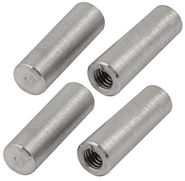 uxcell 4 Pcs GB118 304 Stainless Steel 6mm Dia 20mm Length Taper Pin w Internal Thread