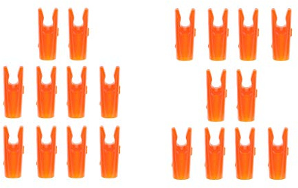 lahomia 20 Pièces Couleur Orange en Plastique de à l'arc Flèche Insertion Encoche