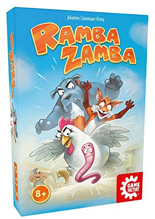 Game Factory 646251 Rambazamba, das tierisch Starke Kartenspiel für die ganze Familie, für 2 bis 5 Spieler, ab 8 Jahren