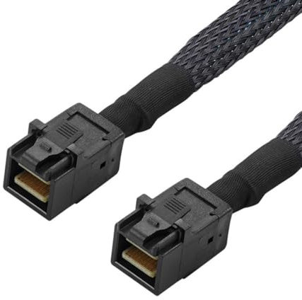 chenyang CY SFF-8643 - Cavo di prolunga Mini SAS SFF-8643 maschio a maschio ad alta densità, 50 cm