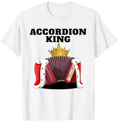 Accordéon King | Chemise de joueur d'accordéon pour homme T-Shirt