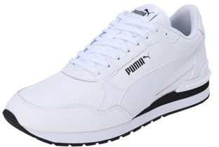 PUMA ST Runner V4 L Unisex Sneaker, Weiß, Schwarz, Weiß, Weiß, 5.5 UK
