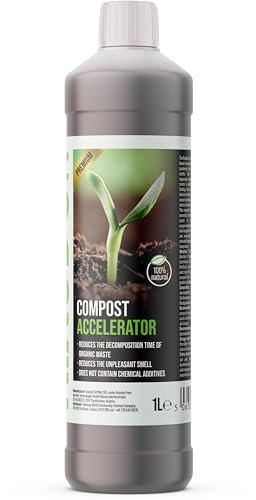 Nixodor Compost Accelerator 1L – Fast Acting Organic Compost Activator, Speeds Up Decomposition, Reduces Odor – Ideal for Garden & Kitchen Waste, Environmentally Friendly Formula