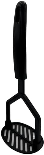Nonstick potatismosare redskap värmebeständig nylon hårt bärande svart potatisnät verktyg med långt handtag grepp kök hem mesher verktyg pryl för nätpotatis och bönor