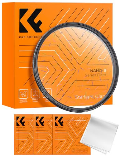 K&F CONCEPT Prisma Filter 72mm Buntes Sternenlicht Gebürstet Anamorphe Filter (Nano-Basic)