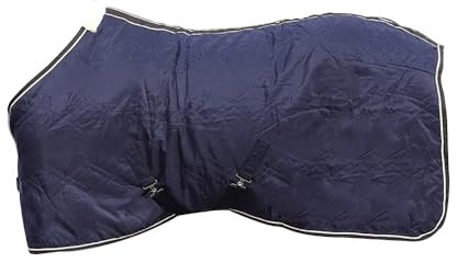 StormX - Couverture de Box pour Chevaux Original Luxury Show (175 cm) (Bleu Marine/Blanc cassé)