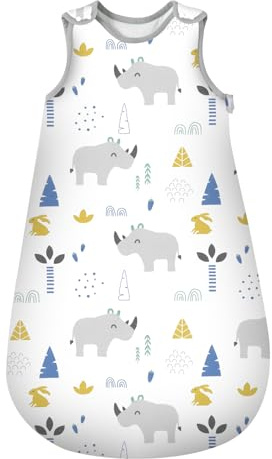 Mosebears Saco de Dormir para bebé de Invierno, 2,5 TOG, 100% algodón, Diferentes tamaños, Desde el Nacimiento hasta la Edad de 24 Meses, para Todo el año