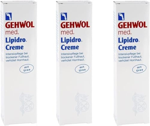 Gehwol med Lipidro Cream 3 x 125 ml fotvård fotkräm med urea