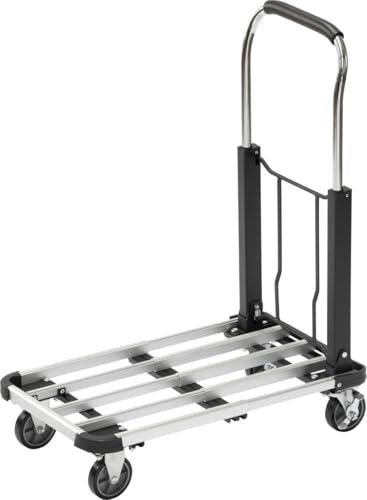 TrendLine Alu-Transportwagen 100 kg klappbar Plattformwagen Rollwagen Handwagen