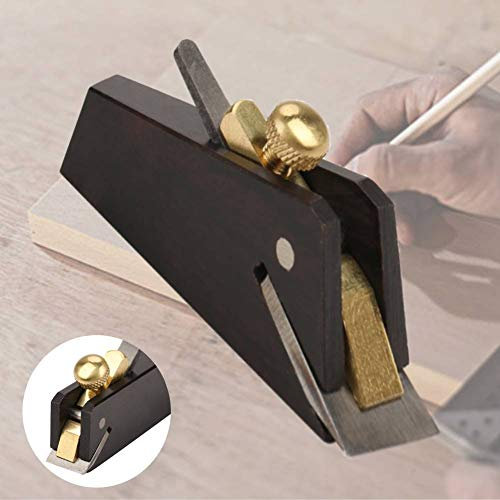 Rabot de main de charpentier, ébène Mini Kit d'avion, outil de coupe du bois de câble-ligne bricolage Outil de coupe du bois de charpentier, outil de bricolage Woodcrafting Carpenter Flat