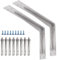 YUMORE Arbeitsplattenhalterungen 400x250x50mm,5mm dicke Schwerlastkonsole Regalträger Edelstahl Regalhalterung Wandhalterungen Tischhalter für Bänke Regale Wandmontage Halterungen, 2er-Pack