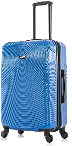 DUKAP INCEPTION Luggage with Spinner Wheels | Durable Lightweight Hardshell Suitcase, Travel Bag with Handle and Trolley, 20-Inch Carry On Small Luggage | Blue