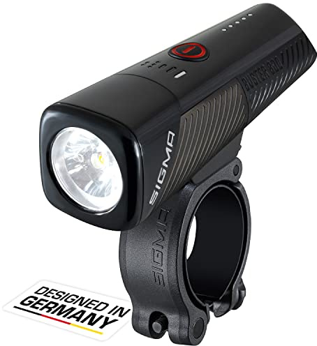 SIGMA BUSTER 800 FL | Faro anteriore per bicicletta impermeabile e ricaricabile con cinque modalità di illuminazione e indicatore di batteria |170 m di portata fino a 30 ore di luce