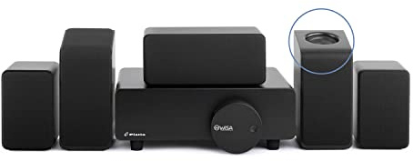Platin Monaco 5.1.2 - Sistema Home Theater - Sistema audio surround wireless Altoparlanti a ripresa verso l'alto - THX Tuned e certificato WiSA