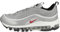 NIKE Air MAX 97, Sneaker Mujer, Plateado metálico/Universidad roja-Blanca-Negro, 38 EU