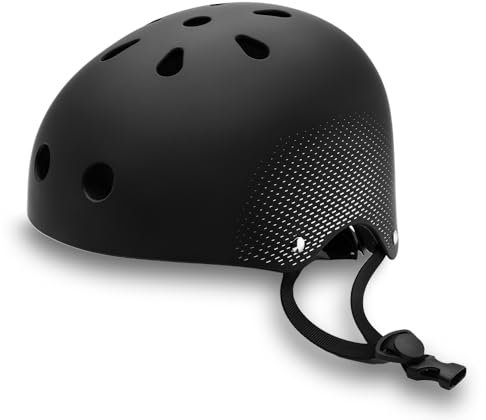 Cecotec Casco Ciudad BrainGuard Urban Black S-M, Taglia S - M (56-58 cm), 420 gr, maggiore comodità, Ruota e cinghia di regolazione, Per biciclette e monopattini elettrici, Nero, Omologato.