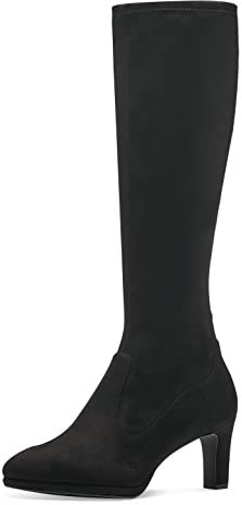 Tamaris Damen Schlupfstiefel, Frauen Stiefel,TOUCHit-Fußbett,Winterschuhe,uebergangsstiefel,uebergangsschuhe,Stiefel,halbstiefel,Black,37 EU