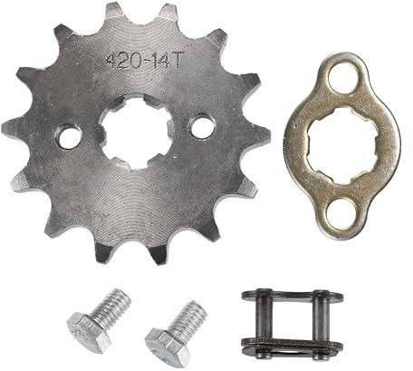 QUARKZMAN 1 Set 420 14T 17mm Anteriore Motore Pignone per Sporco Bicicletta per Mini Bicicletta ATV
