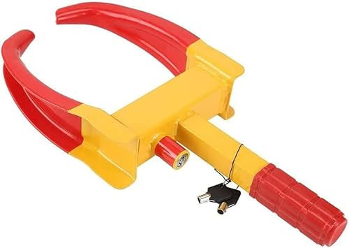 QIANMEI Radschloss Auto-Lenkschloss, Robuster Rad-Sicherheitsclip, Anti-Diebstahl-Radschloss for Den Außenbereich, for Wohnwagen, Auto, Motorradschloss, LKW Und Wohnmobil-Wegfahrsperre