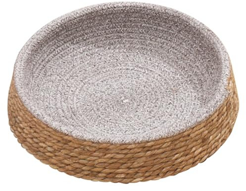 Beaupretty Woven Pet Nest Cushion and Cat Sleeping Nest Made from Natural Grass Willow Braided Material, round Shaped, Washable and Warm for Home Use, Suitable for Puppies and Pigs