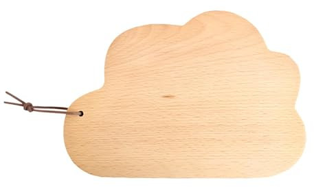 tagliere in legno a forma di nuvola di pane, vassoio da portata a forma di nuvola per frutta, torte, pane, pizza e bistecca