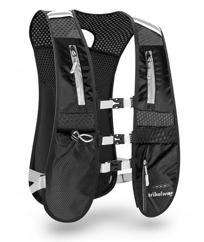 Running Vest for Women & Men – Lightweight Hydration Vest with Water Bladder, Phone Holder, Unisex Adjustable Reflective Vest – Running Backpack for Trail Running, Hiking - Running Accessories