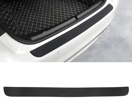 GTME Ladekantenschutz für Skoda Karoq (ab Bj.2017), Stoßstangenschutz aus Gummi inkl Anti Kratz Einstiegsleisten Schutz Kantenschutz Aufkleber Heckstoßstangenschutz