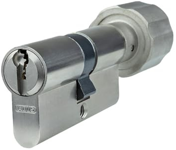 ABUS Vitess 2000 Knaufzylinder 45/50K mm | Profilzylinder Schließ-Zylinder mit Knauf | Bohrschutz & technischer Kopierschutz | Patentschutz bis 2034 | Inklusive 5 Schlüssel | Sicherungskarte