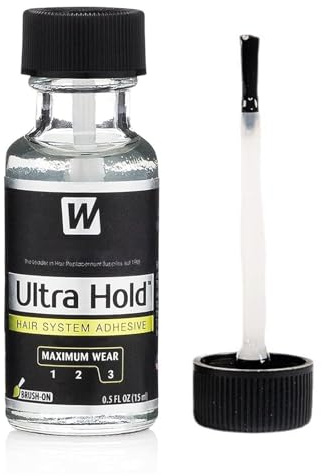 Lace Wig Glue - Hair Bonding Glue, 15ml Clear Waterproof Adhesive with Quick-Drying Long-Lasting Strong Hold for Lace Front Wigs, Hair Systems, Extensions & Toupee Applications