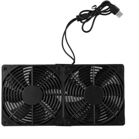 Raffredda in modo efficiente i tuoi dispositivi elettronici con un design a basso rumore a doppia ventola alimentata tramite USB da 5 V