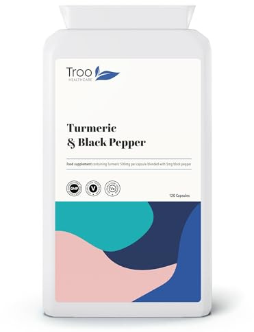 Troo Health Care Turmeric Capsules with Black Pepper to Aid Absorption