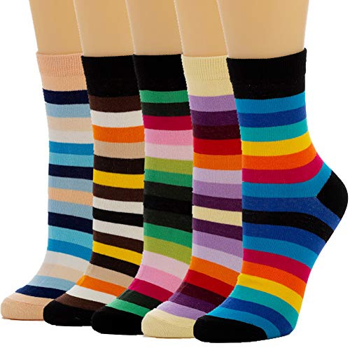 Losa Kute Womens Crew Socks for Women Cute birthday Gifts Slouch boot Funny Fun Cotton Girls Ladies Novelty crazy cool girlfriend gift Sock Size 7-9 Women's Dress Long Soft Cotton Socks X1-qise919
