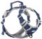 ThinkPet Hundegeschirr, atmungsaktiv, mit Griff, reflektierend, gepolstert, Sicherheitsweste, verstellbares Hundegeschirr, Rücken-/Frontclip für einfache Kontrolle, M(chest 15 - 30 inch/neck 16 -22 inch), dunkelblau