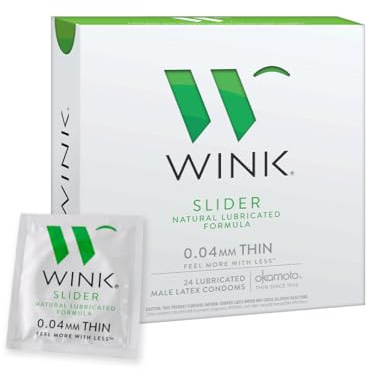 WINK Slider Condoms, 24 count