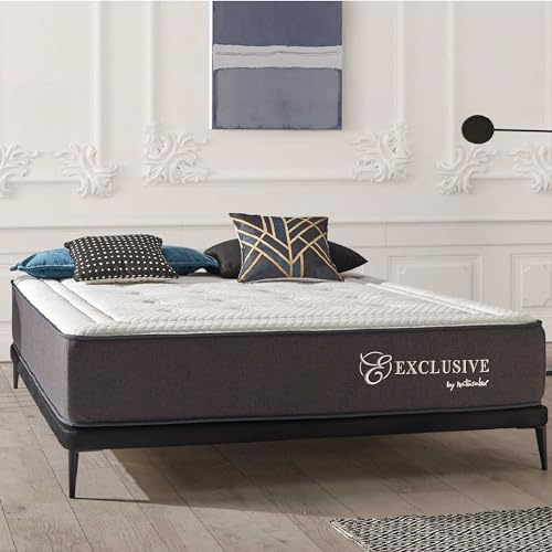 naturalex Exclusive | 5* Hotel Grade Memory Foam Mattress | 6ft Super King Size 180x200cm | Plush Cushioning Multi Zone Support | Hand Embroidered Design Deep Button Fabric | 10 Year Warranty