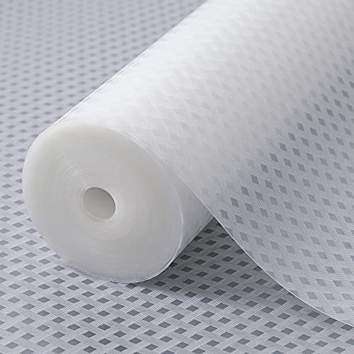 Revestimientos de estantes para gabinetes de Cocina Revestimientos de refrigerador Armario Impermeable a Prueba de Aceite Alfombrillas para cajones Material EVA No Adhesivo Transparente 44.5x600cm