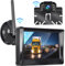 Hodozzy Rückfahrkamera Digitale Kabellos Set mit 5-Zoll-LCD Monitor, HD 1080P Wireless Rückfahrkamera, IP 69 wasserdichte Super Nachtsicht Auto Kamera für Wohnmobil/LKW/Anhänger/SUV 12V-24V