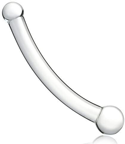 Glas Doppeldildos Für Frauen, FLYTAGLE Realistischer Glasdildo Analdildo Kristall Penis Analplug Buttplug G-Punkt Masturbation Stimulator SM Spielzeug Sex-Toys Analplug sexspielzeug für Männer