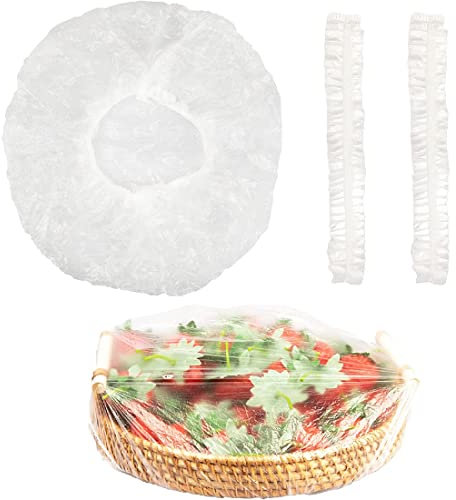 Charlotte Alimentaire Reutilisable, 100 Pièces Film Alimentaire Reutilisable -Sac de Protection des Aliments, Sac de Conservation Alimentaire Couvercles de Bols Réutilisables Élastiqués