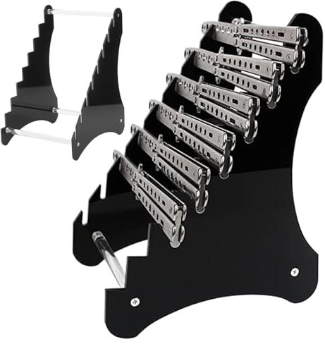 Knife Display Case Acrylic Knife Display Stand Black Knife Storage Knife Holder for Knife Display Knife Storage Shelf for Exhibition Knife Dagger Knife Stand Knife Case Knife Storage Knife Display Sta