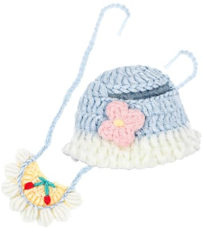Toddmomy Set de Vêtements pour Poupée Compatible Chapeau Crocheté et Bavoir Doux pour Poupées