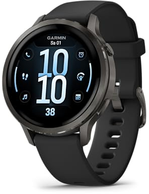 Garmin Venu 4 41mm - GPS Smartwatch, AMOLED Touchscreen, 24/7 Advanced Health & Fitness, 80+ sports apps, Flashlight, ECG app, Sleep Tracking, Fitness coach, up to 10 days battery life, Slate/Black