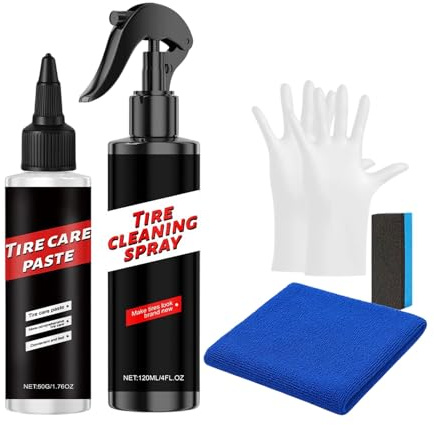 Genérico Spray Brillante para Neumáticos | Pulimento de Auto de Alto Brillo Duradero - Recubrimiento para Neumáticos - para Exterior del Automóvil Acabado De Llantas Goma Lavado